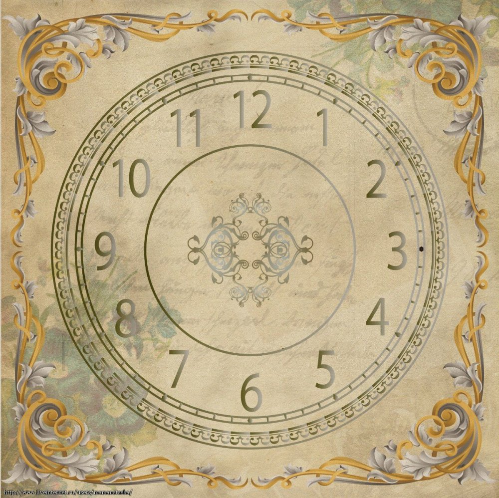 Циферблат для декупажа