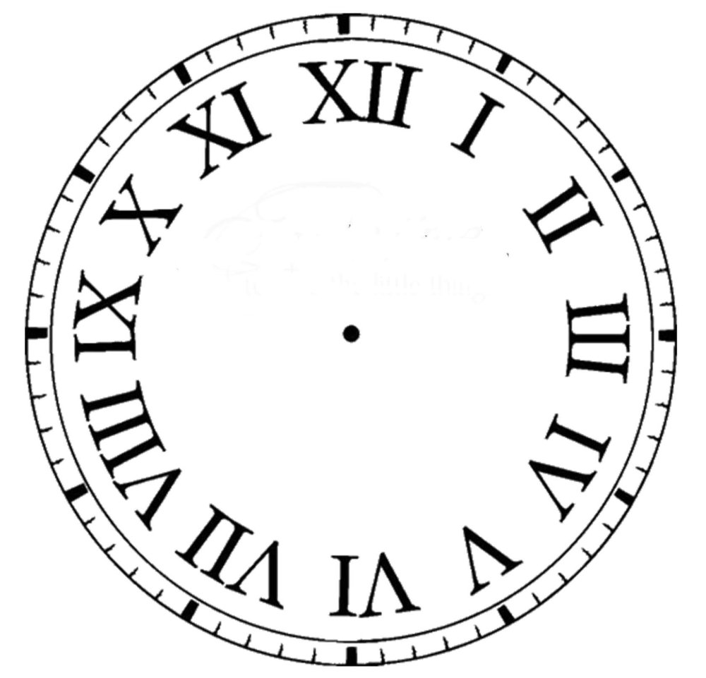 Циферблат на прозрачном фоне