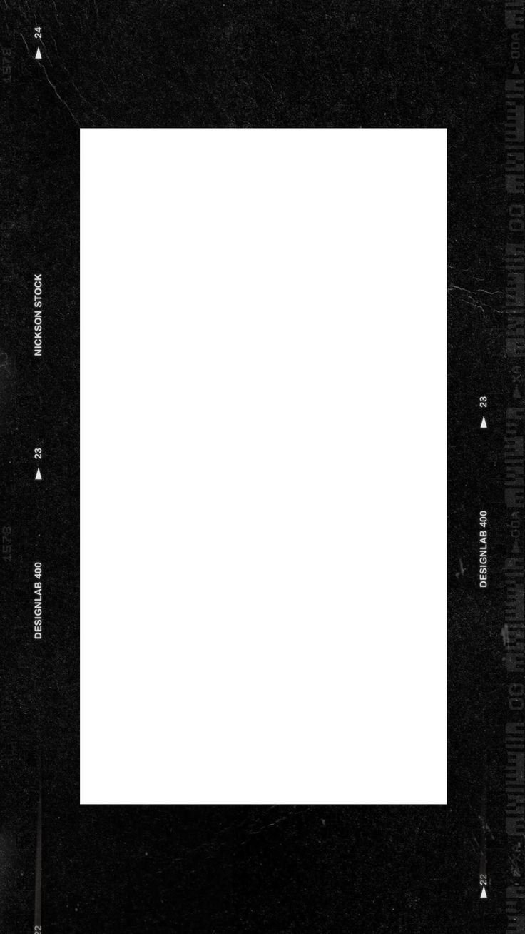 Рамка полароид для фотошопа черная