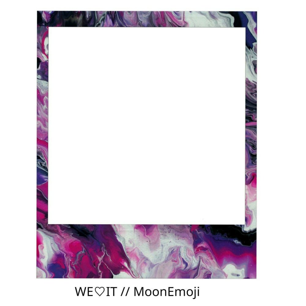 Разноцветная рамка полароид