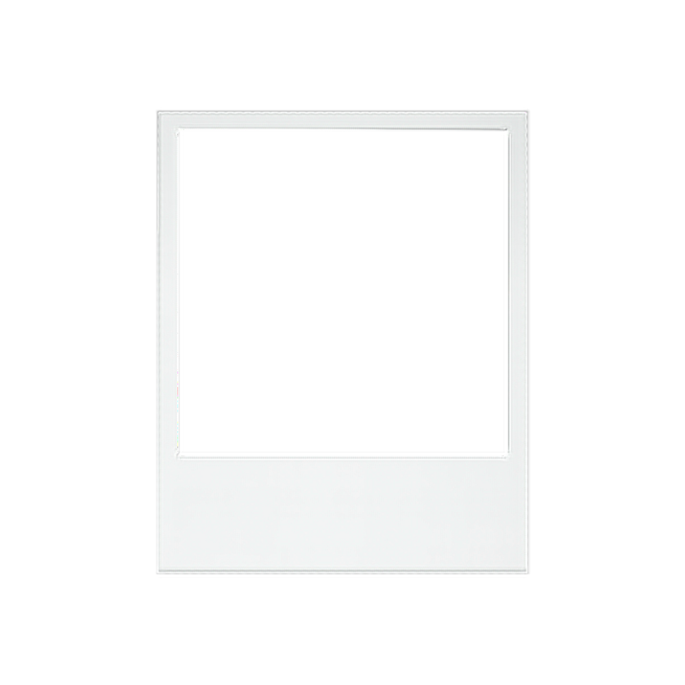 Белая рамка полароид для фотошопа