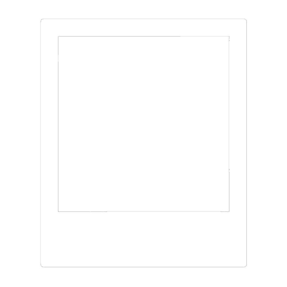 Полароид трафарет рамка