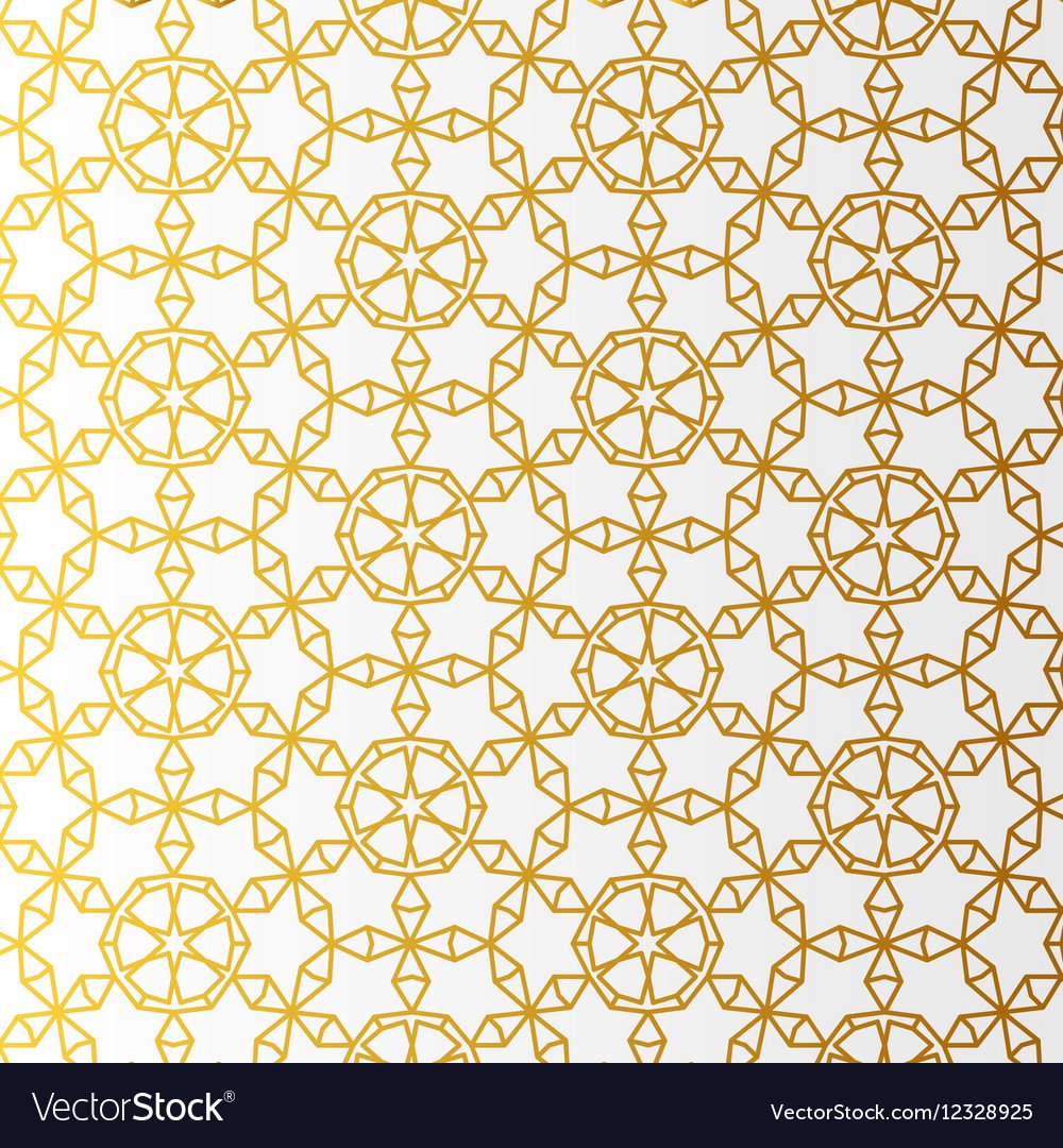 Восточный орнамент с золотом