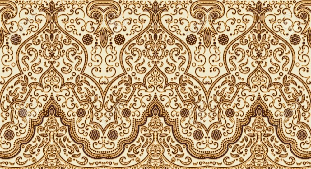 Золотой орнамент в Восточном стиле