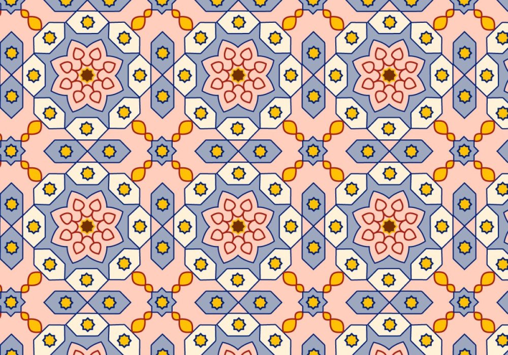 Арабский паттерн вектор