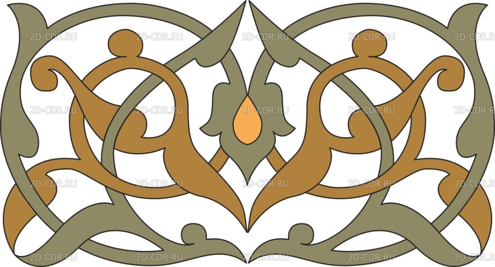 Восточный растительный орнамент