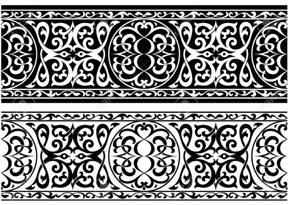 Персидские узоры и орнаменты вектор