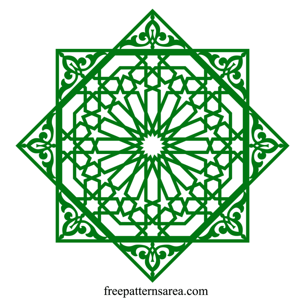 Арабский орнамент Гирих вектор