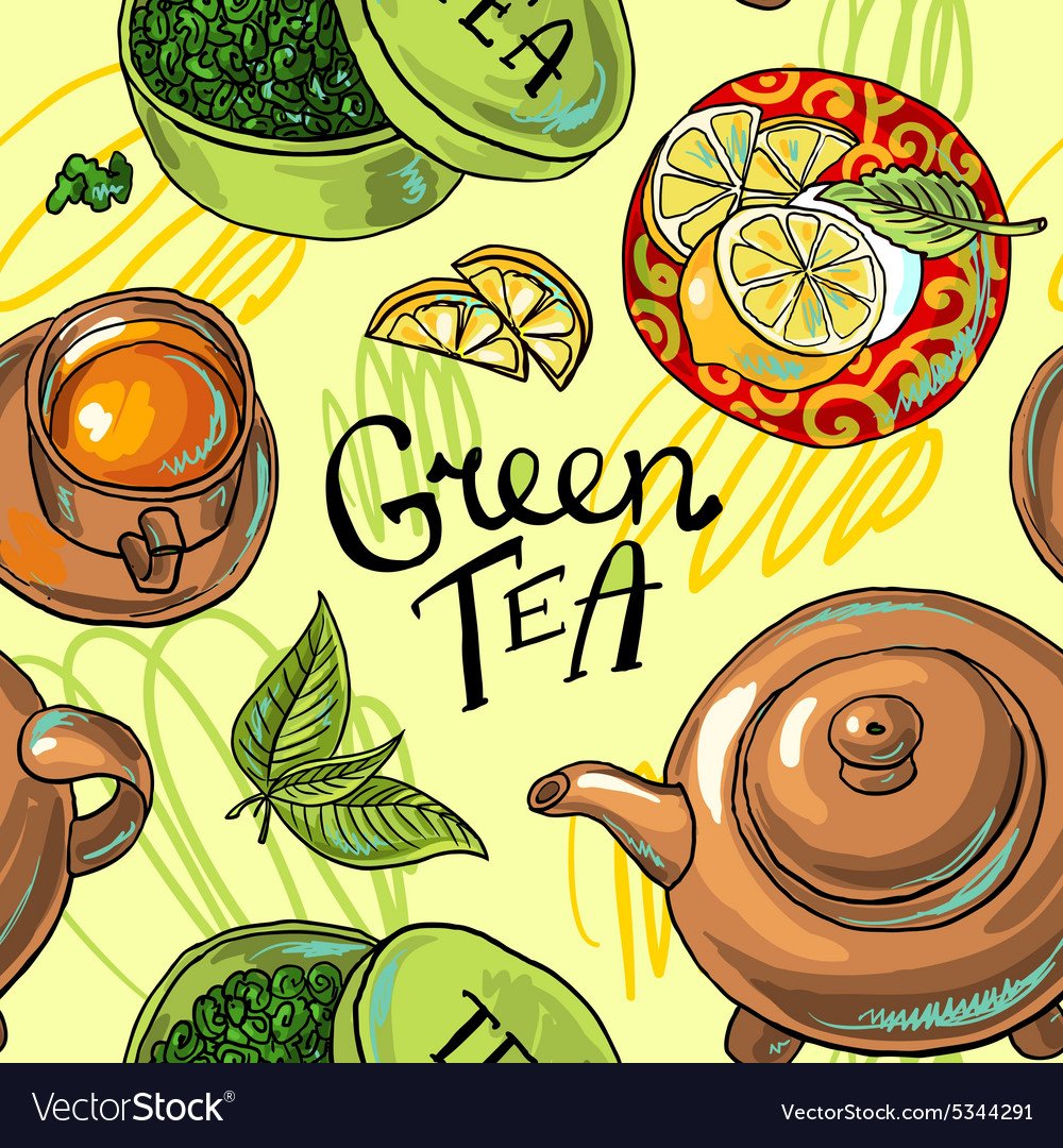 Листья чая фон