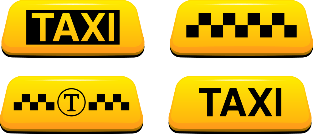 Визитка такси пустая