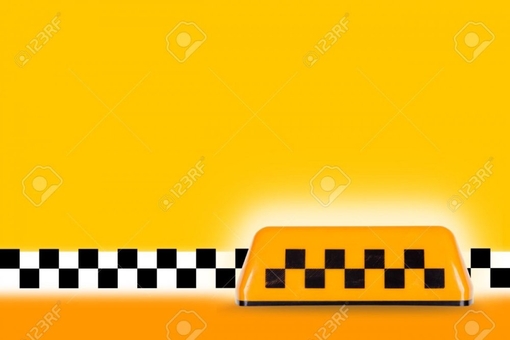 Наклейка шашки на такси