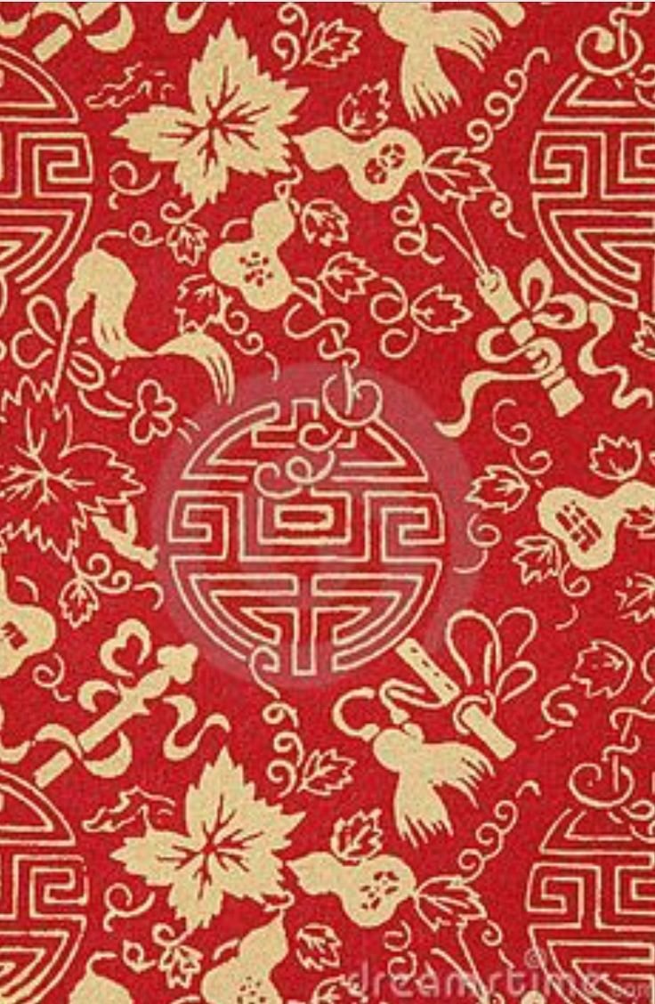 Китайские узоры на ткани