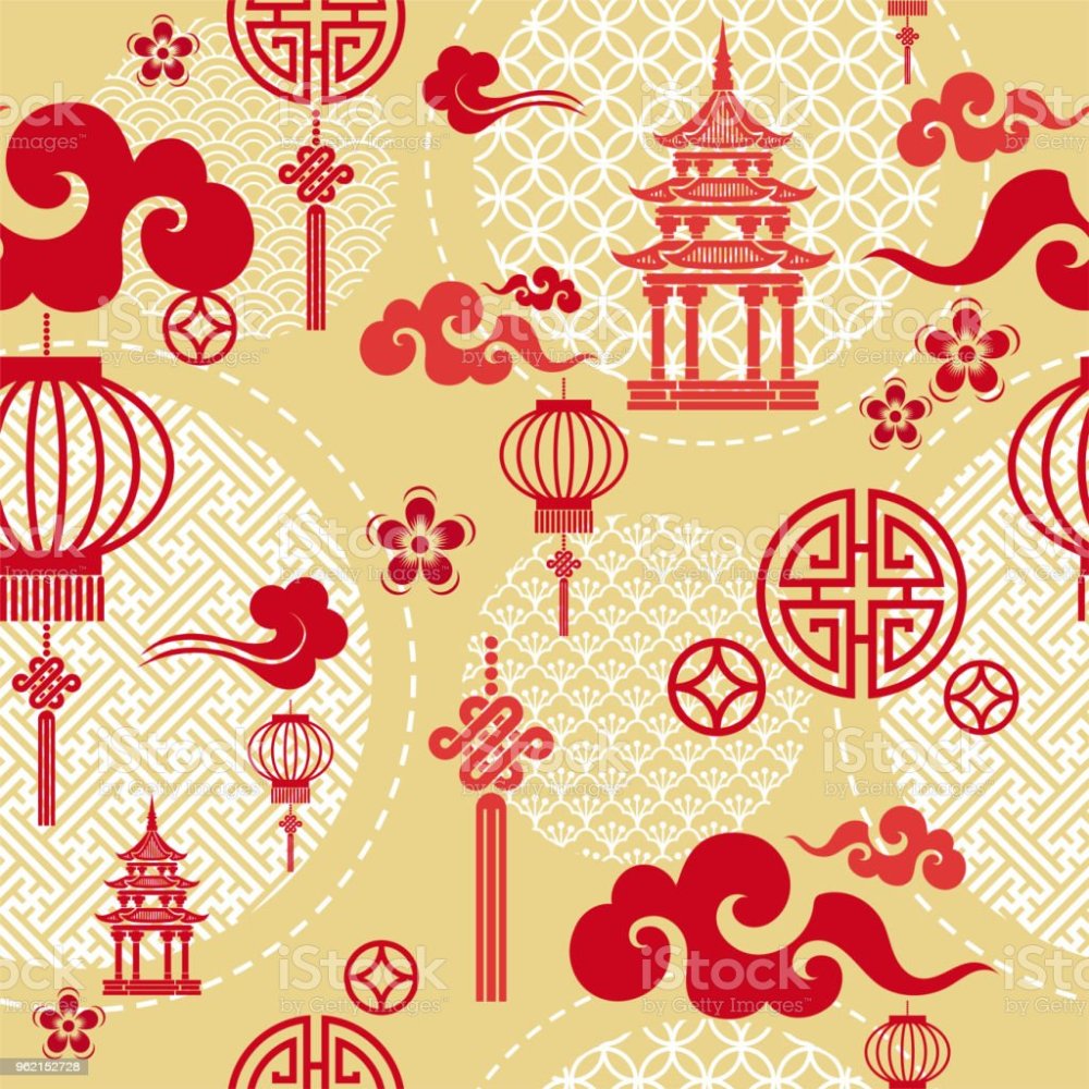 Азиатские элементы вектор