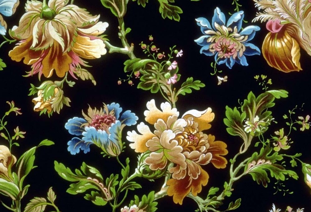 Красивые узоры на черном фоне