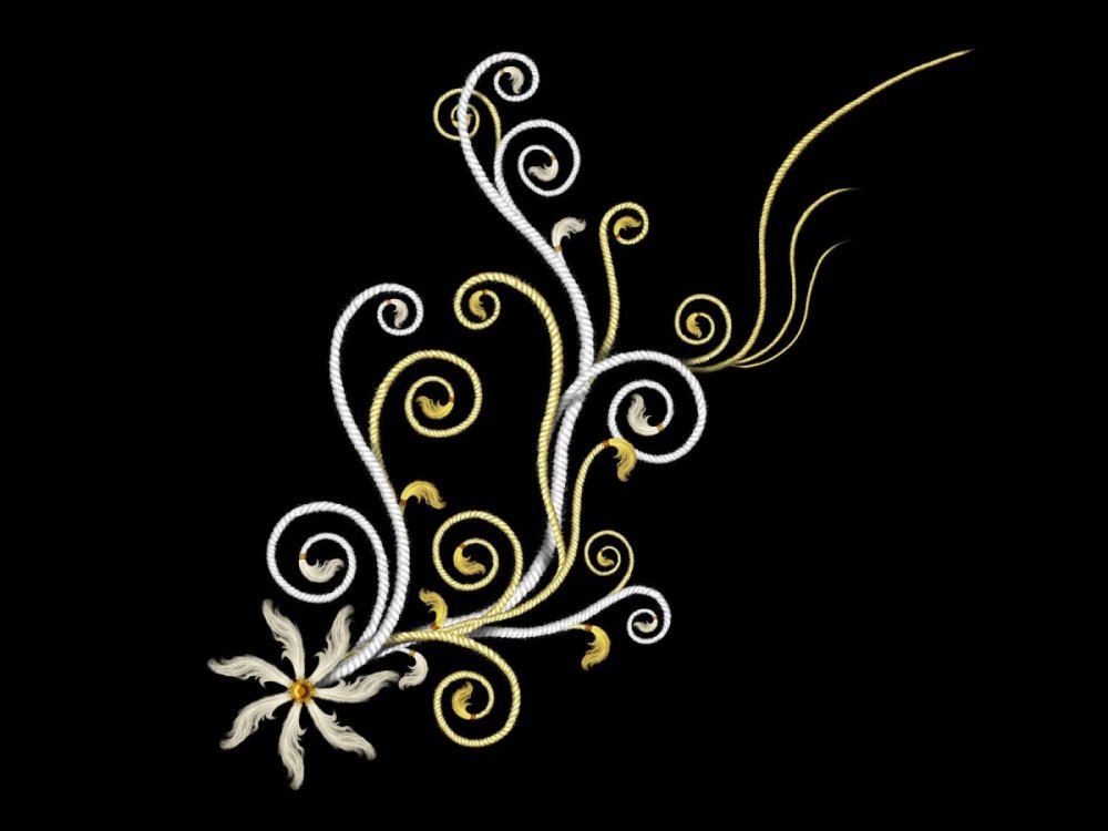 Вышивка серебром