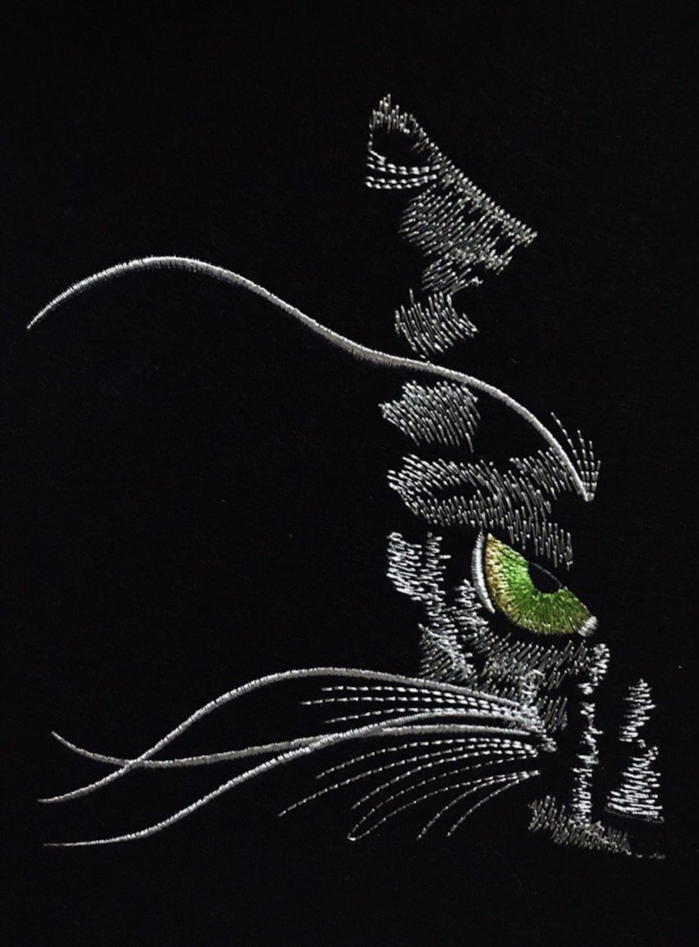 Вышивка на черном бархате