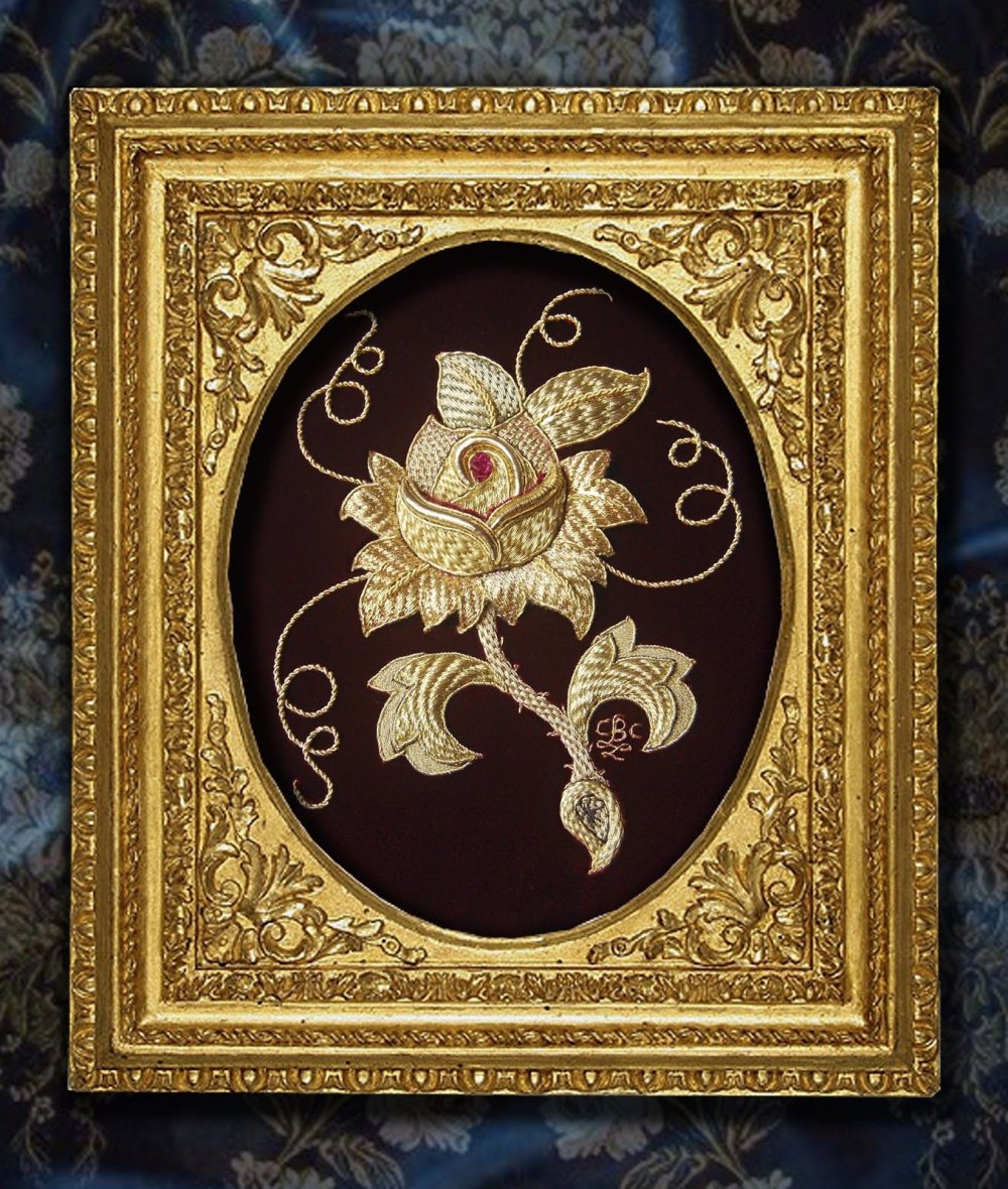 Ручная вышивка канителью