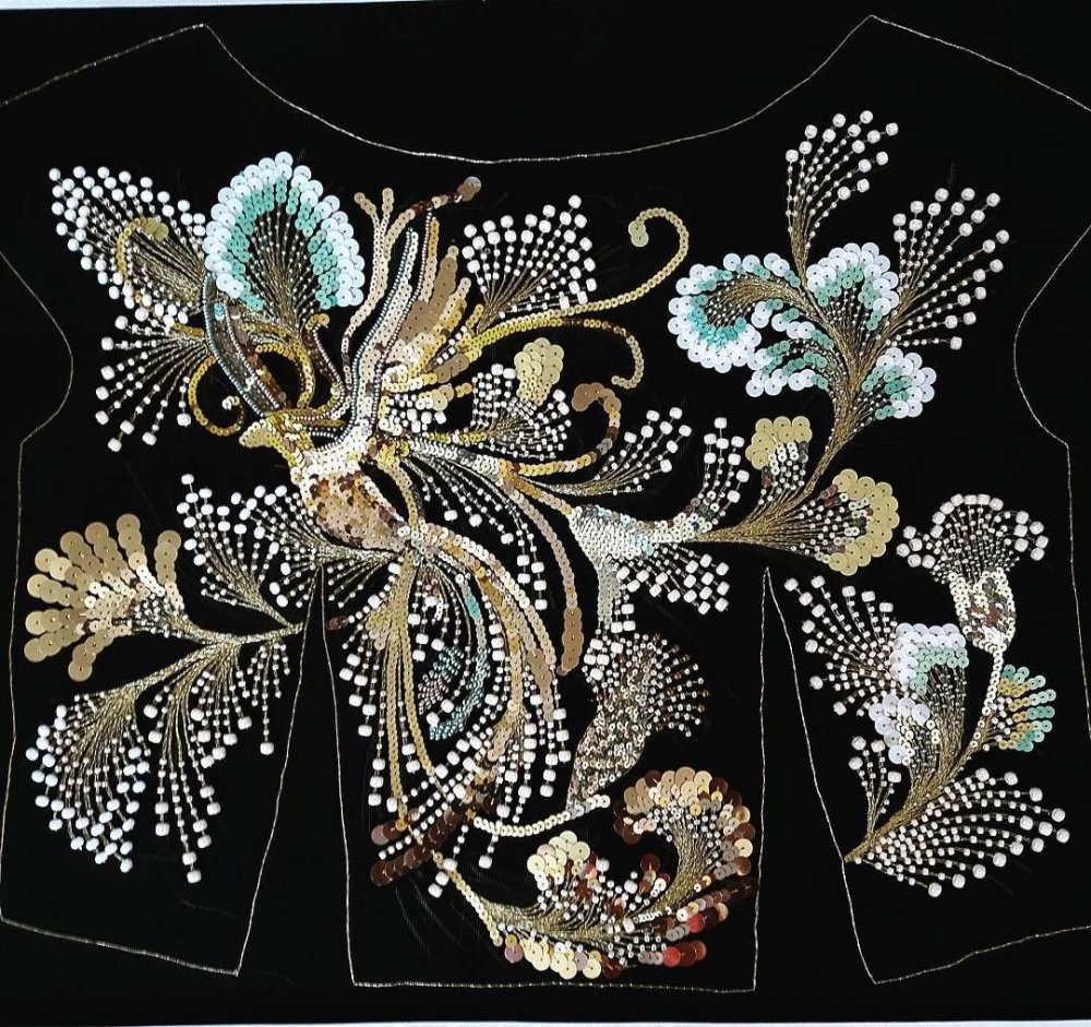 Осетинский орнамент золотное шитье