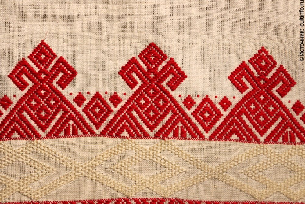 Белорусский рушник вектор