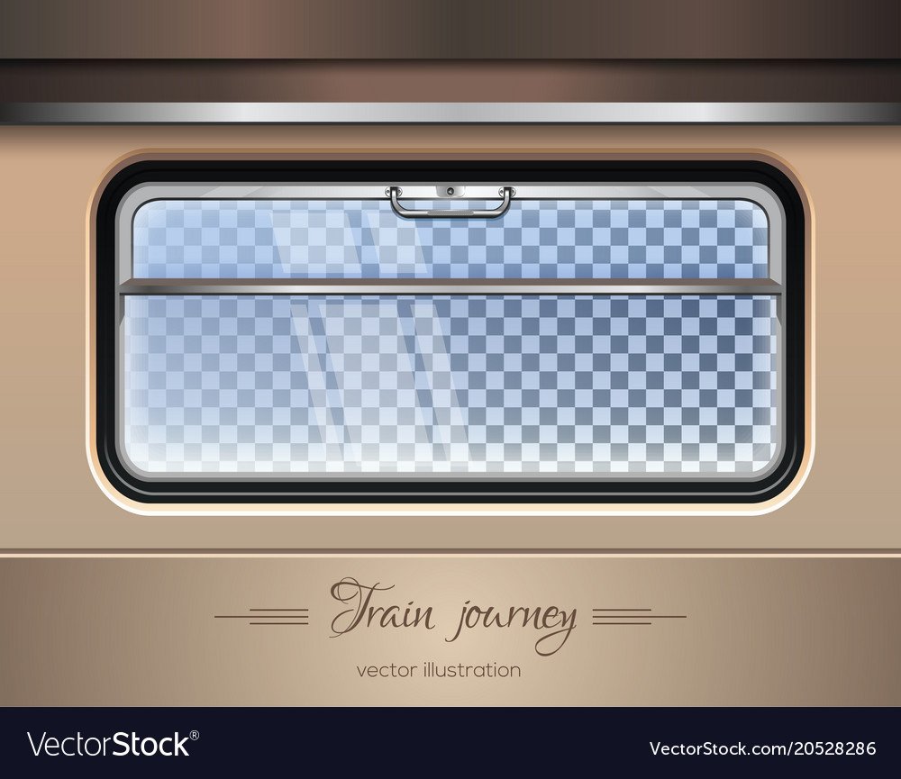 Окно поезда вектор