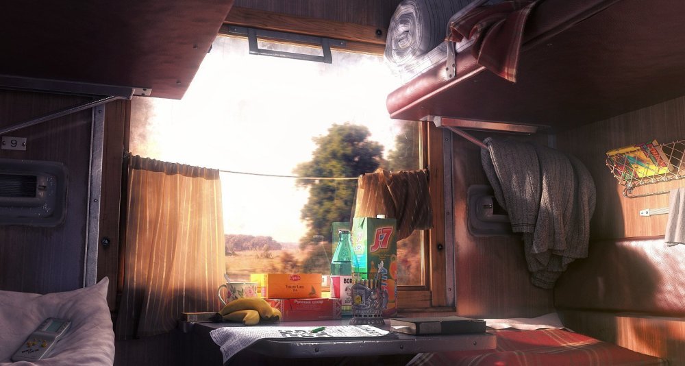 Вайб поезда внутри вагона