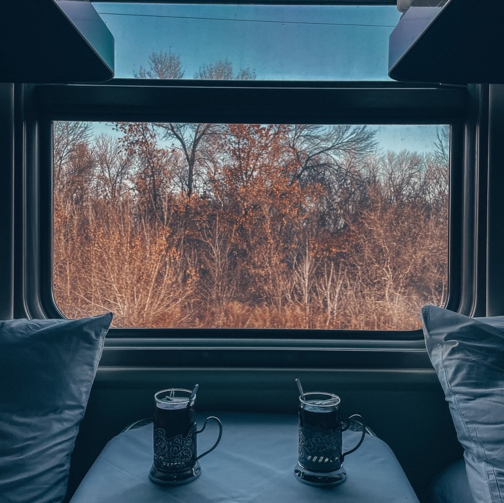 Уютно в поезде