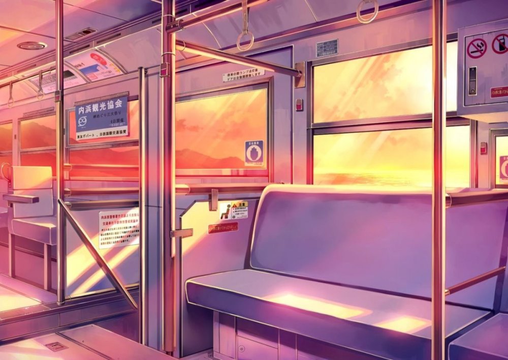 Красивый вид из поезда