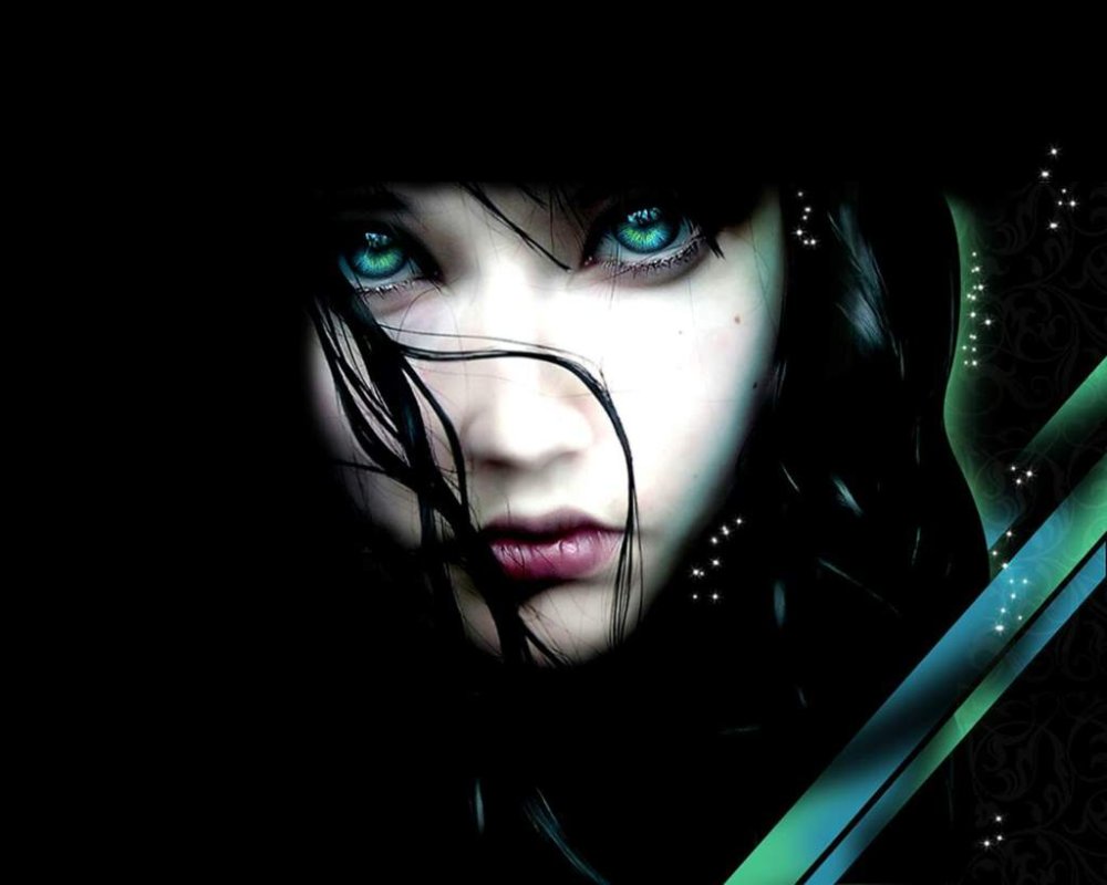 Глаза на прозрачном фоне