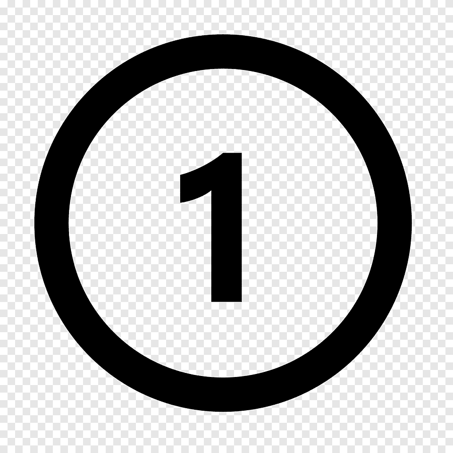 Цифры в кружочках