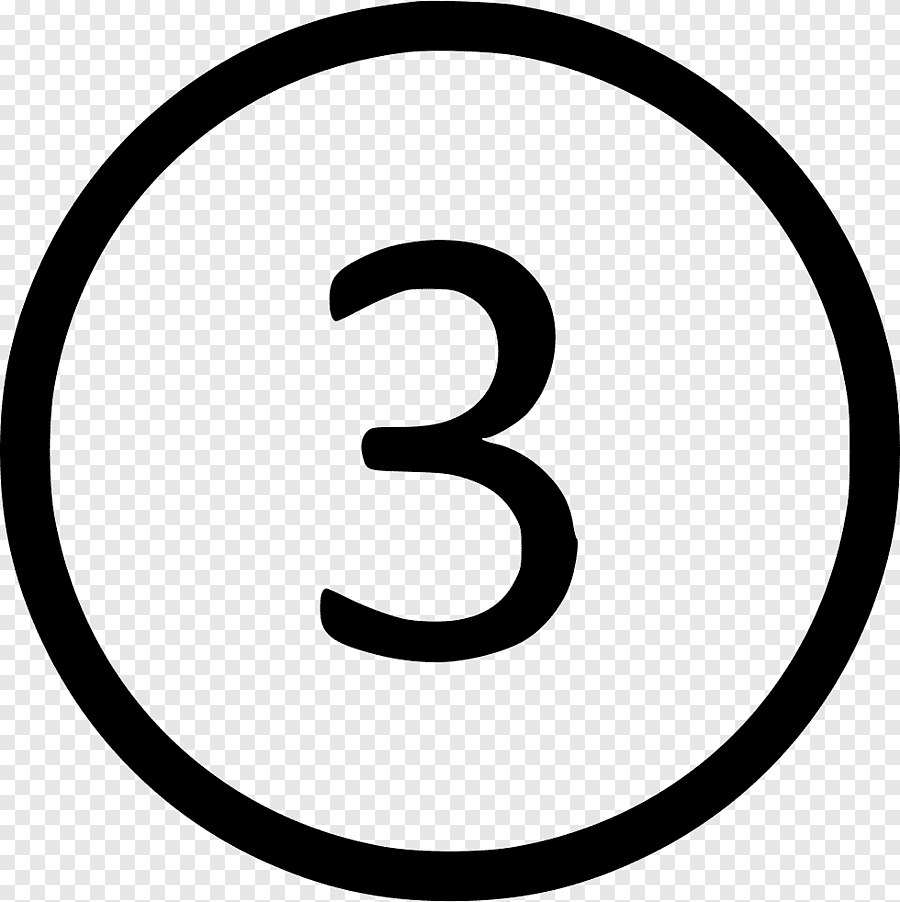 Цифры в кружочках