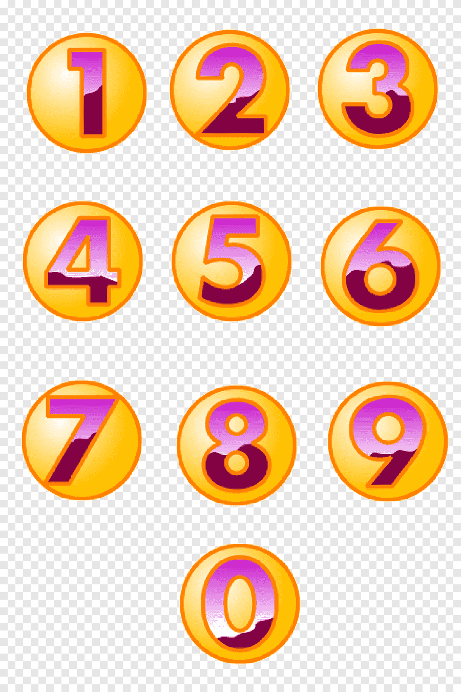 Цифры в кружках