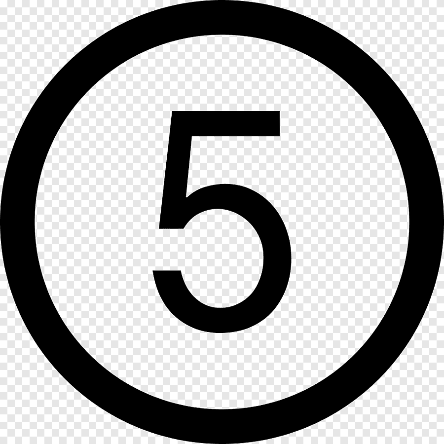 Иконка цифры в круге