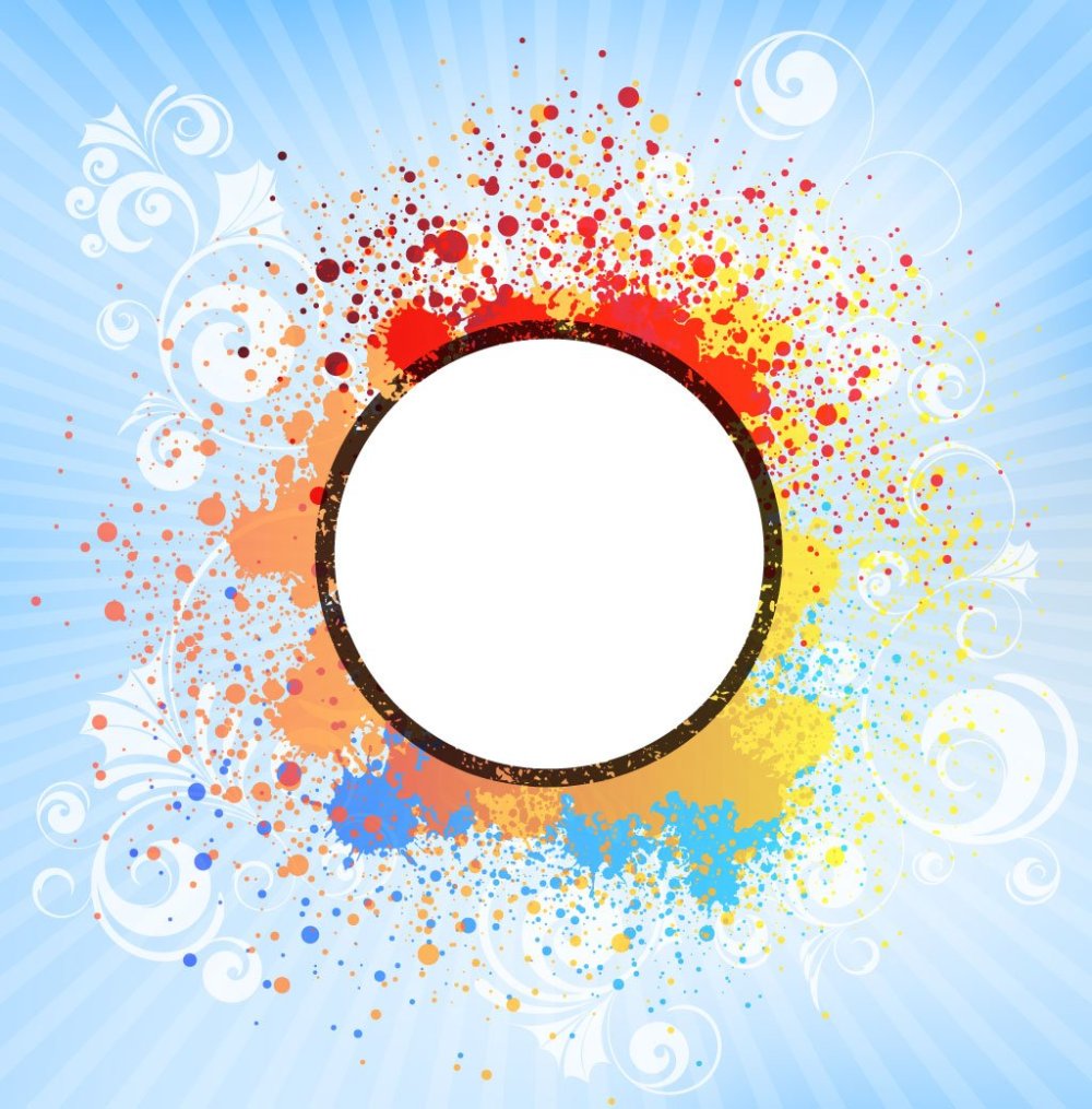 Красивый яркий круг