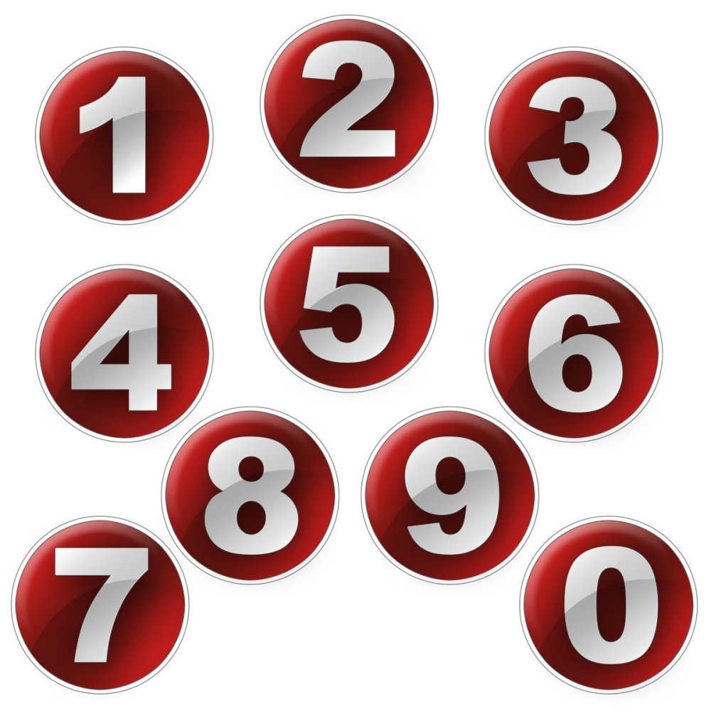 Красивые цифры в кружочках