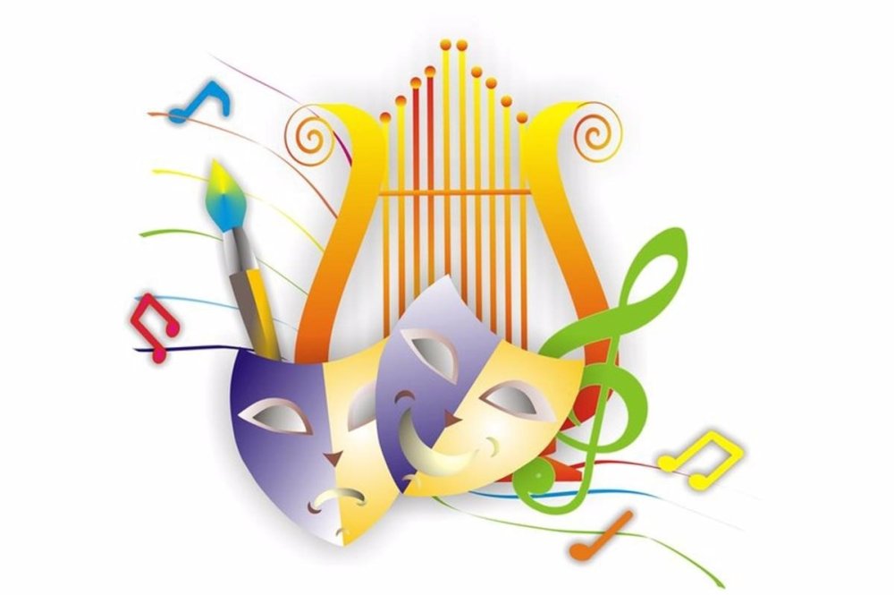 Абстракция с музыкальными инструментами