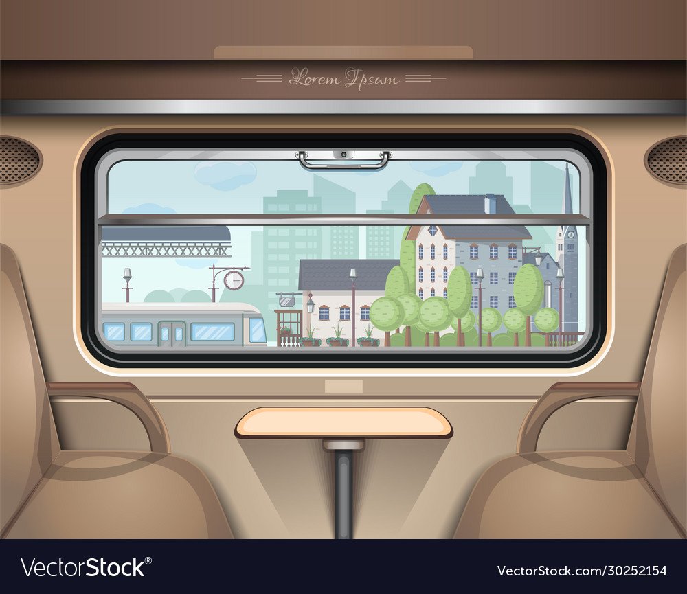 Окно поезда