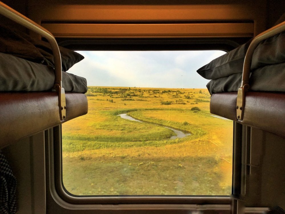 Вид из окна поезда