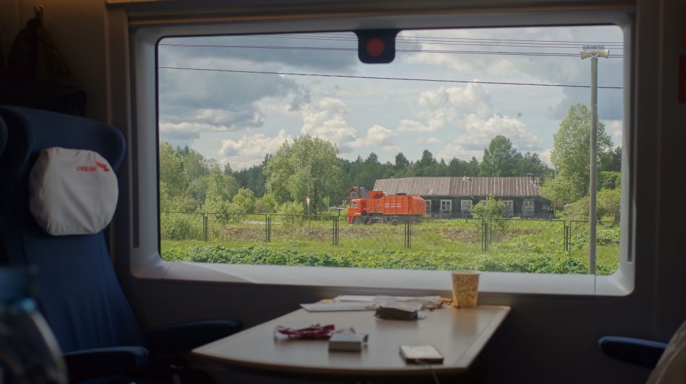 Пустой вагон поезда