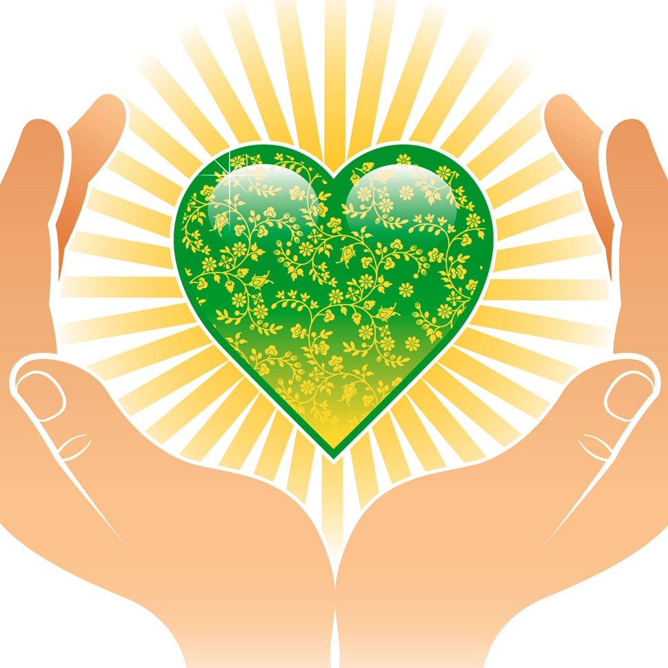 Сердечко в ладошках