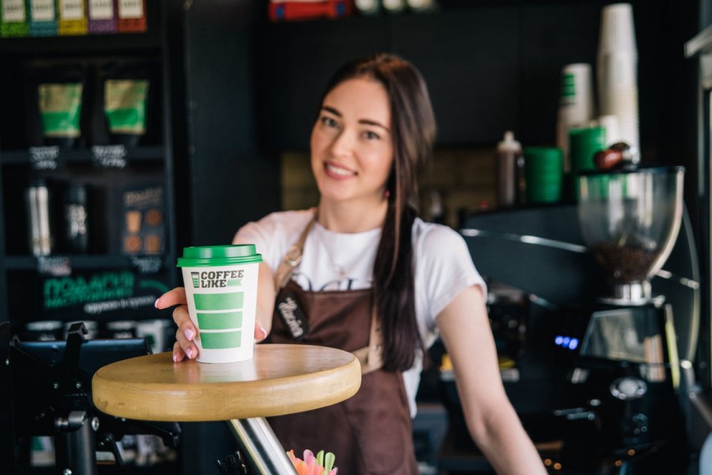 Бариста кофе Старбакс