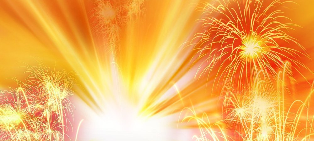 Фейерверк на темном фоне