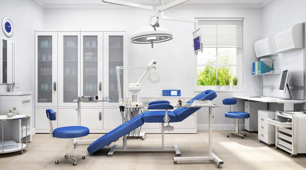 Стены в стоматологическом кабинете