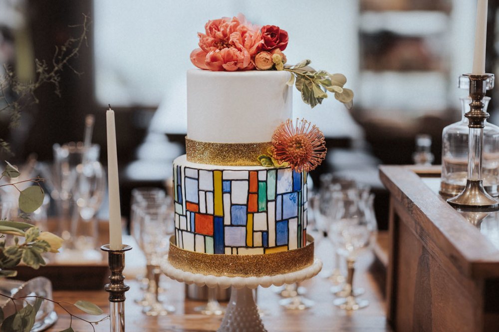 Украшение торта макаронс