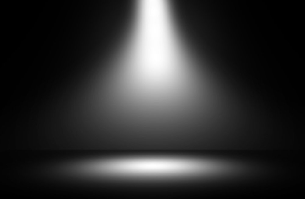 Свет сверху в темноте