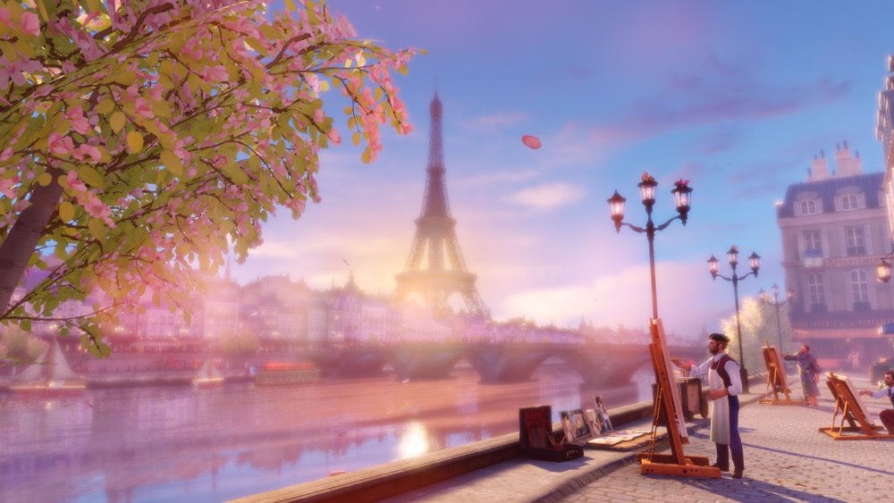 Париж Эйфель ночь