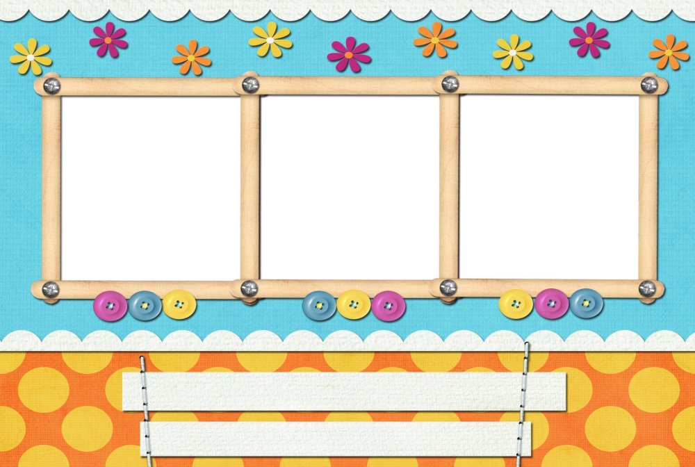 Цветочная рамка прямоугольная