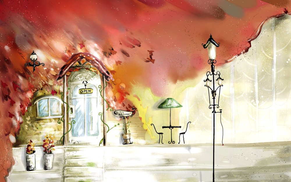 Фотообои открытая дверь