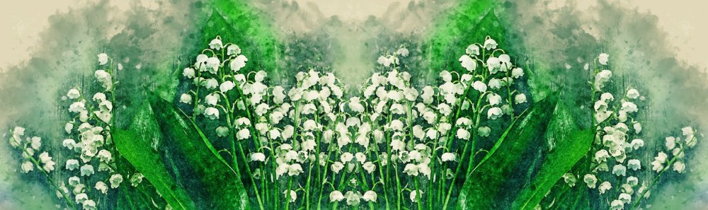 Ландыши в поле картина