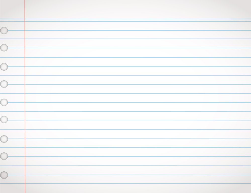 Four lines Page of copybook