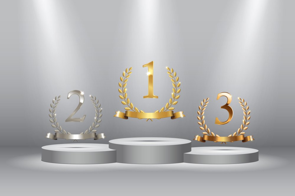 Первое второе третье место